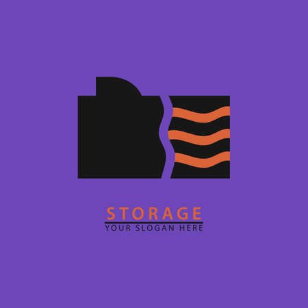 Save photos and videos of broken digital memories for computer logo icons. simple flat vector design illustrationのイラスト素材