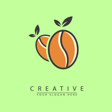 green coffee logo vector. good for cafe, packaging.のイラスト素材