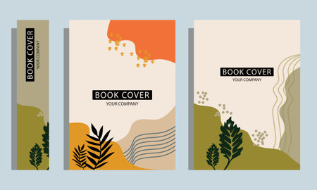 Modern abstract cover set, minimal cover design. Colorful background, vector illustration.
