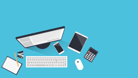vector business workingspace. copy spaceのイラスト素材