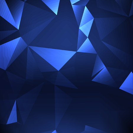 Dark blue polygonal illustration, which consist of triangles. Triangular design for your business.のイラスト素材