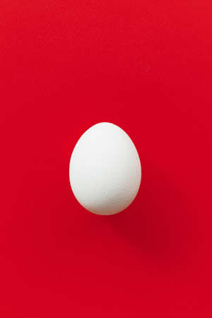 Eggs background red easterの写真素材
