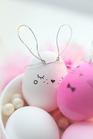 Love rabbit egg easter