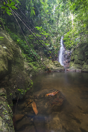Royal Belum waterfall at Sungai semilangの写真素材