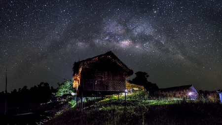 light of the darkness - amazing milkyway on campsite kg Chuweh, Royal Belumの写真素材