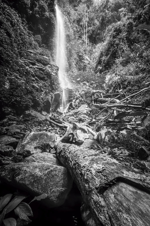 hidden places waterfall at sg  Khoi Royal Belumの写真素材