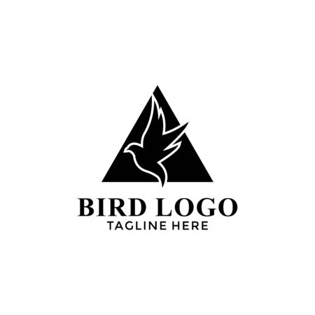 dove bird love peace religion with modern concept icon logo design vectorのイラスト素材
