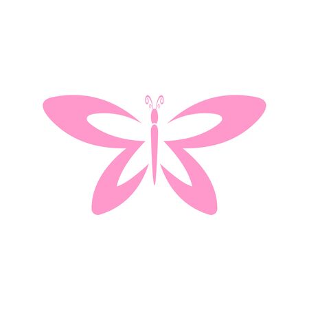 luxury butterfly logo unique design vectorのイラスト素材