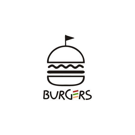 Simple fitness logo design template vectorのイラスト素材