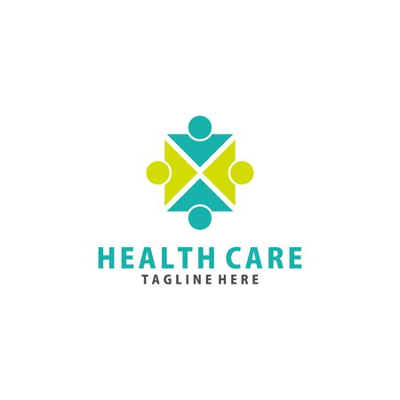 simple Health care medical logo vectorのイラスト素材