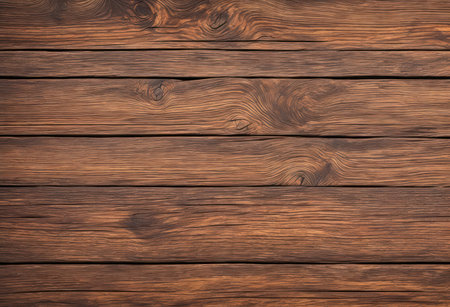 Old wood texture background. Floor surface with knots and nail holes.の写真素材