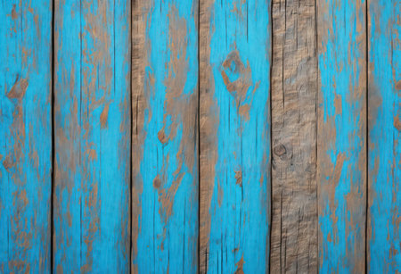 Old blue painted wood wall texture background. Close up of old blue painted wood wall.の写真素材