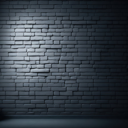 White brick wall background. 3d render illustration with copy space.の写真素材