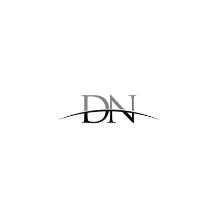 initial logo DN creative minimalist vector designのイラスト素材
