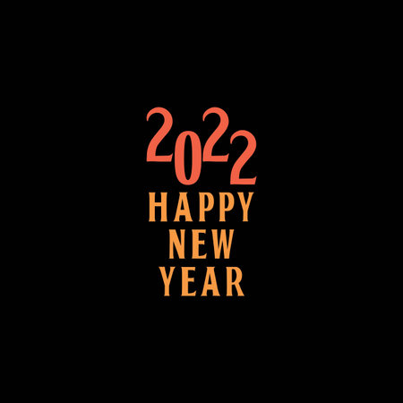 happy new year 2022 design logo