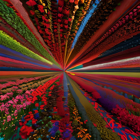 Colorful abstract fractal illustration for creative design, art and entertainment