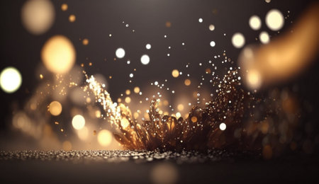 Abstract bokeh background. 3d rendering, 3d illustration.の写真素材