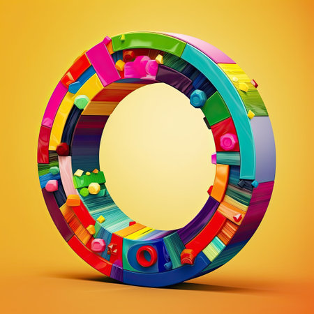 Colorful abstract background. 3d render, 3d illustration.の写真素材
