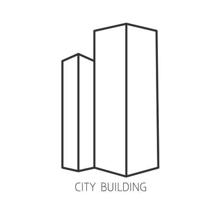 urban building iconのイラスト素材