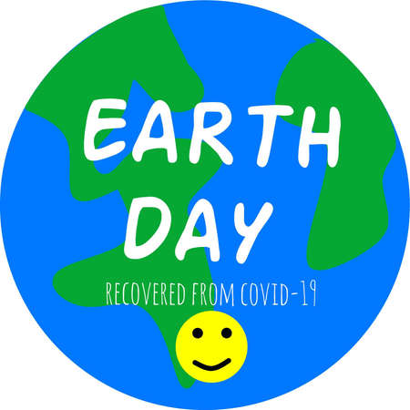illustration of international earth day 2021のイラスト素材