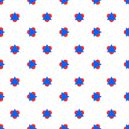 Seamless pattern geometric triangle in the center with a half circle on the edge. suitable for backgrounds, covers, fabrics, fashion, etc.のイラスト素材