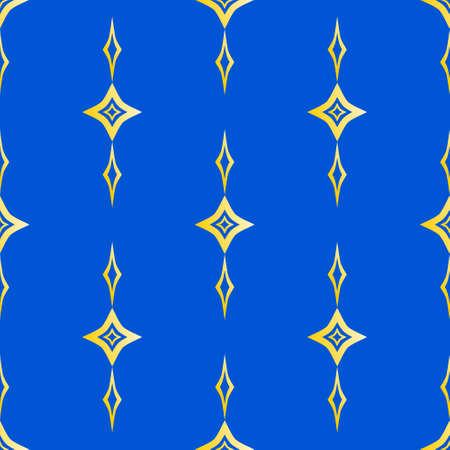 Seamless pattern of golden ornament in vertical long geometric shape. suitable for background, fashion, bed sheet design, cover, banner, etc.のイラスト素材
