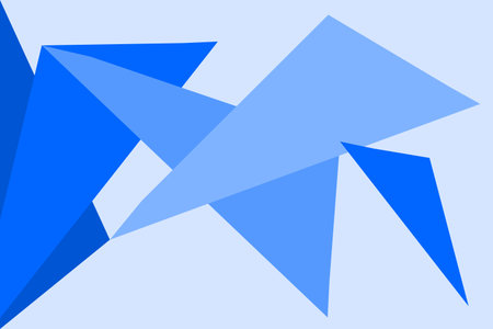 Triangular geometric background with random positions