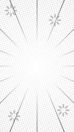 White halftone abstract vertical background with stripes. Suitable for comics, prints, posters, etc.のイラスト素材