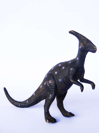 black dinosaur on white backgroundの写真素材