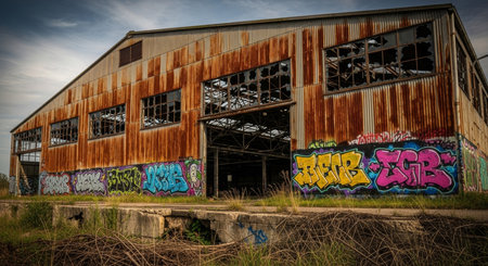 Hiker with backpack standing on top of a mountain and enjoying sunriseの素材