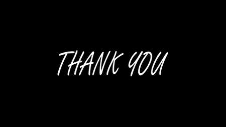 Thank you Typographyの写真素材