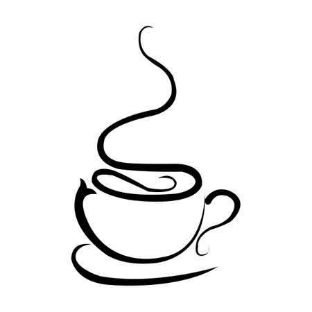 Coffee. Coffee Logo. Coffee vector. Coffee Logo vector. Coffee cup Logo. Coffee Shop logo. Coffee beans Logo. Coffee Logo design. Coffee Logo icon vector. Coffee Sign. Coffee Symbol. Trendy Coffee Cup Logo vector design illustration.のイラスト素材