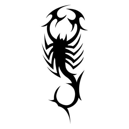 scorpion icon isolated on white background from desert collection. scorpion icon thin line outline linear scorpion symbol for logo, web, app, UI. scorpion icon simple sign. scorpion icon flat vector illustration for graphic and web design,scorpionのイラスト素材