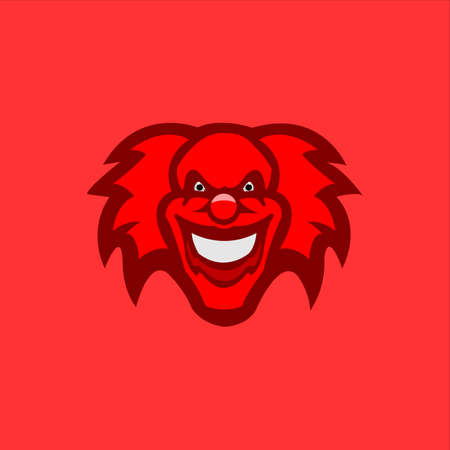 Head Joker mascot logo, Joker logo vector templateのイラスト素材