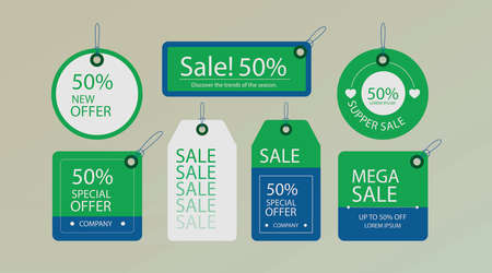 Shopping Price Tag Mega Sale Discountのイラスト素材