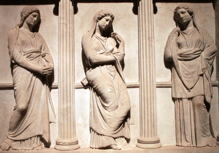 Ancient Sarcophagus Detail, Istanbulのeditorial素材