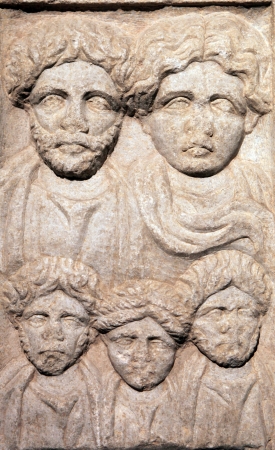 Ancient Sarcophagus Detail, Istanbulのeditorial素材