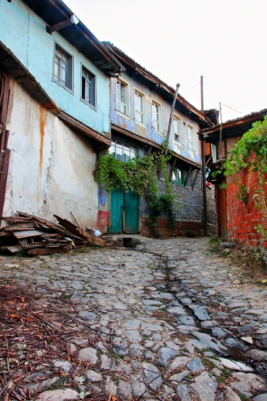 Old Houses in Cumalikizik Village in Bursa, Turkey  の写真素材