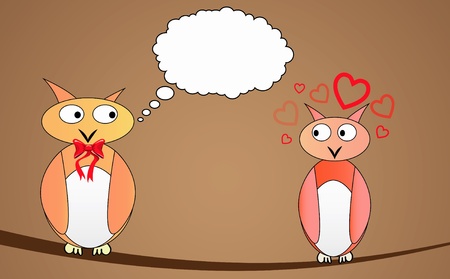 Three birds in spring theme-vector illustration.のイラスト素材