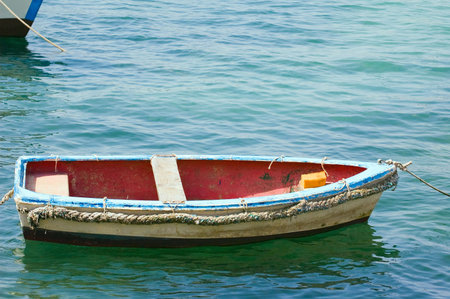 Photo of small wooden pulling boat