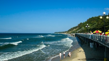 View on Baltic sea coastの写真素材