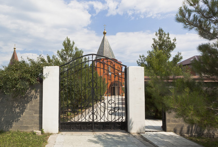 Gelendzhik metochion Holy Trinity St. Sergius Lavra. Gelendzhik, Krasnodar region, Russiaの写真素材