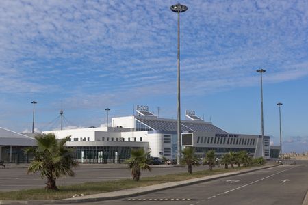 Passenger terminal of a new marine station on the big scythe in Sochi, Krasnodar region, Russiaのeditorial素材