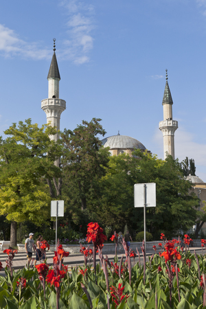 Juma-Jami Mosque in the resort town of Evpatoria, Republic of Crimea, Russiaのeditorial素材