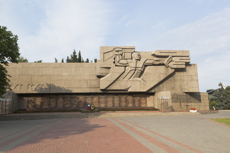 Sevastopol, Crimea, Russia - July 24, 2019: Memorial of the heroic defense of Sevastopol 1941-1942 on Nakhimov Square in the hero city of Sevastopol, Crimeaのeditorial素材