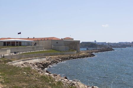 Sevastopol, Crimea, Russia - July 25, 2019: Museum and Exhibition Complex Konstantinovskaya Battery in the hero city of Sevastopol, Crimeaのeditorial素材