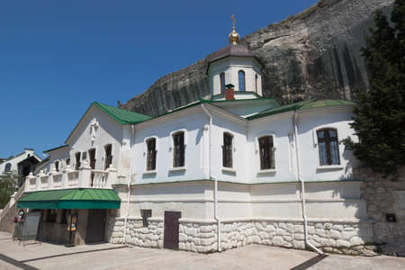 Church of the Holy Trinity in St. Kliment Monastery in Inkerman, Sevastopol, Crimea, Russiaのeditorial素材