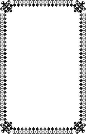 A4 Size Page Bordersのイラスト素材
