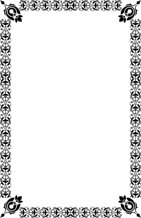 A4 Size Page Bordersのイラスト素材