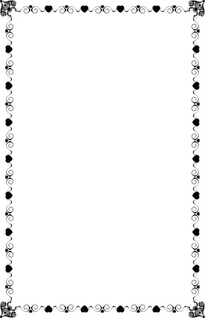 A4 Size Page Bordersのイラスト素材